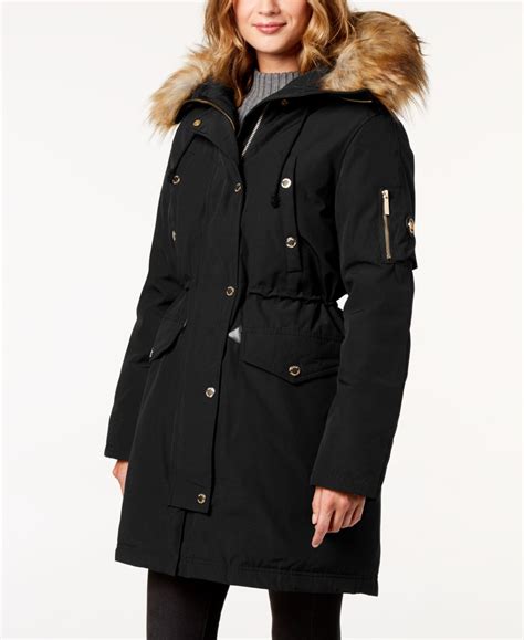 women's michael michael kors coyote fur trim down parka|MICHAEL Michael Kors Coyote Fur Coats & Jackets .